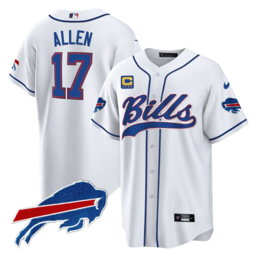 Men’s Buffalo Bills Baseball Jersey – All Stitched