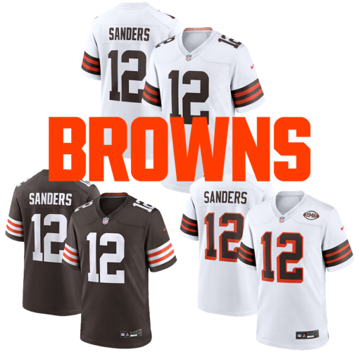 Men's Cleveland Browns #12 Shedeur Sanders Limited Jersey
