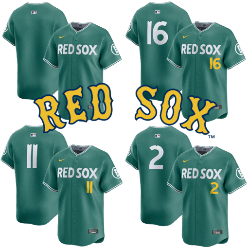 Men's Boston Red Sox Green 2025 City Connect Limited Jersey