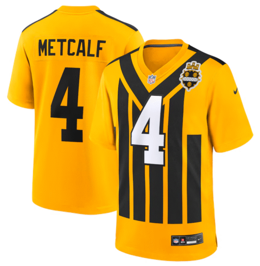 Men's Pittsburgh Steelers Gold Alternate 1933 Throwback Limited Jersey - Image 4