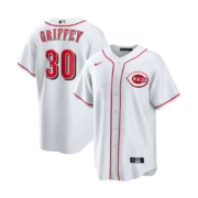 Men's Cincinnati Reds White Home Replica Jersey - Image 4