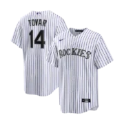 Men's Colorado Rockies White Home Replica Jersey - Image 3