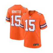 Men's Denver Broncos Orange Mile High Collection 1977 Throwback Game Jersey - Image 3