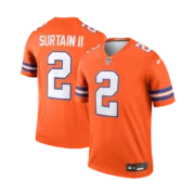 Men's Denver Broncos Orange Mile High Collection 1977 Throwback Game Jersey - Image 5