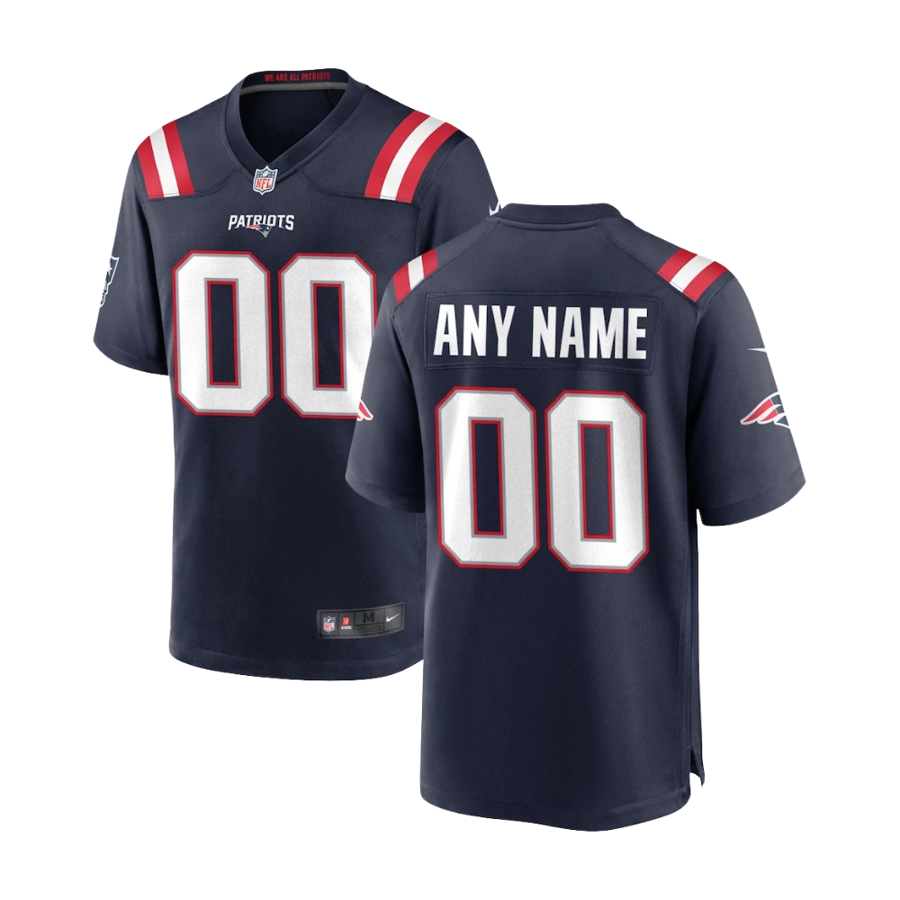 Men's New England Patriots Navy Game Jersey Men's New England Patriots Navy Game Jersey - Image 1