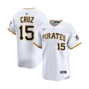 Men's Pittsburgh Pirates White Home Limited Jersey - Image 3