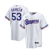 Men's Texas Rangers White Home Replica Jersey - Image 2