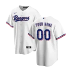Men's Texas Rangers White Home Replica Jersey