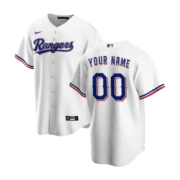 Men's Texas Rangers White Home Replica Jersey