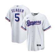 Men's Texas Rangers White Home Replica Jersey - Image 3