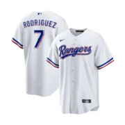Men's Texas Rangers White Home Replica Jersey - Image 5