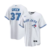 Men's Toronto Blue Jays White Home Replica Jersey - Image 4