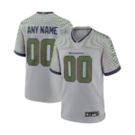 Men's Seattle Seahawks Gray 2025 Rivalries Collection Game Jersey