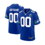 Men's Seattle Seahawks Royal 50th Season Throwback Game Jersey