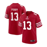 Men's San Francisco 49ers Scarlet Stitched Jersey - Image 2