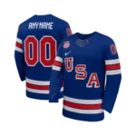 Men's USA Hockey 2026 Royal Home Stitched Jersey