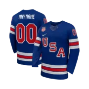 Men's USA Hockey 2026 Royal Home Stitched Jersey