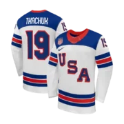 Men's USA Hockey 2026 White Away Stitched Jersey - Image 2
