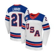 Men's USA Hockey 2026 White Away Stitched Jersey - Image 3