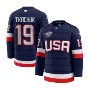 Men's USA Navy 2025 4 Nations Face-Off Stitched Jersey - Image 2