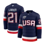 Men's USA Navy 2025 4 Nations Face-Off Stitched Jersey - Image 4